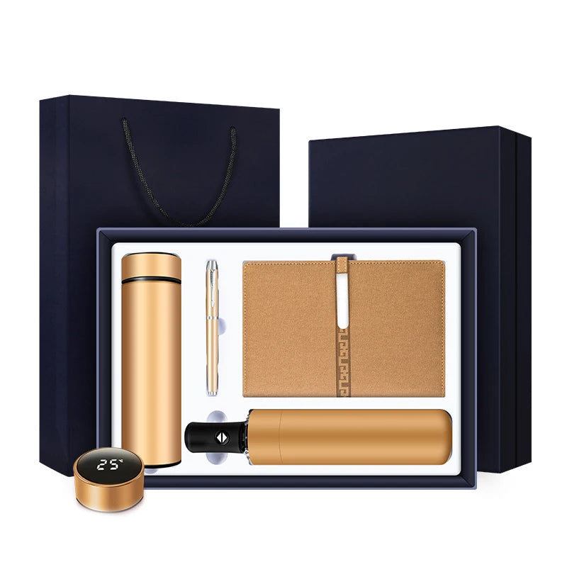 Company Business Gift Set Custom Logo Company Business Gift Set Practical Hand Gifts for Customers  Christmas Prizes