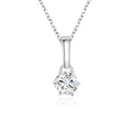 Hot Sale D VVS1 Moissanite Diamond Pendants 14K 18K White Gold Plated Necklace 925 Silver Necklaces