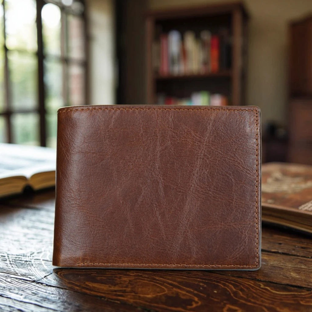 COSSNI Wholesale Wallet RFID Blocking Slim Genuine Leather for Man with Money Clip