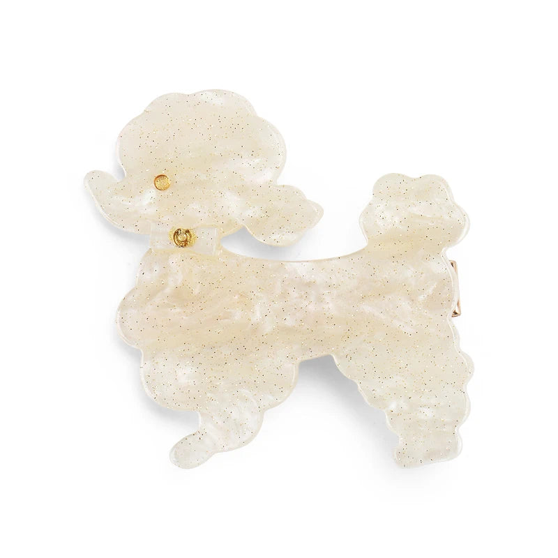 Cute Animal Kids Hair Accessories Acrylic Poodle Hair Clips 1.8in Small Size Dog Girls Hair Accessories