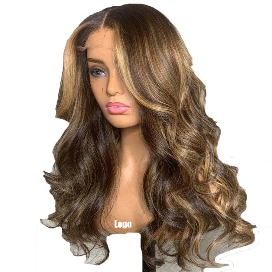 Wholesale Piano-colored Gradient Curly Hair Wigs Head Covers and Long Hair Are Selling Well in Europe America and Africa
