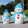 Pop Art Life Size Santa Claus Snowman Statues Resin Reindeer Crafts Fiberglass Gift Box Props for Events Rentals Ornaments