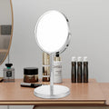 Family Use Rotation Double Sided Magnifying Mirror for Desktop and Bathroom Counter Make up Mirror With StandNo Light