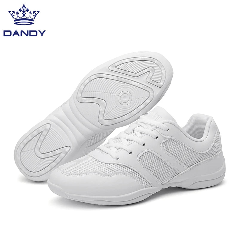 New Stock Women Dance Cheer Shoes Sports White&black Cheer Leading Campus Training Stock Shoes