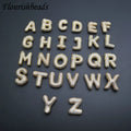 Wholesale Good Quality Trendy Metal Brass CZ Paved Letter Shape Charms Pendant for Women Men Jewelry Necklace Bracelet Making