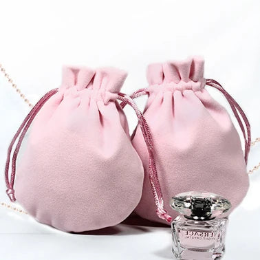 Factory Price Soft Velvet Jewelry Bag Velvet Pouch Customized Drawstring Bags with Custom logo