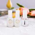 15ml Clear Glass Nail Gel Bottle with Screw Cap Quick Drying Glue Bottle Small BNC Brush Cap for Cosmetics