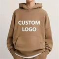Custom Design French Terry Bulk Hoodies Unisex Print 400gsm 350 400 500 Gsm Cotton Oversized Heavyweight 14 Oz Hoodie Man