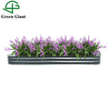 Outdoor Gardening Planter Box 8'' Tall 9-in-1 Grey Modular Corrugated Metal Raised Garden Bed