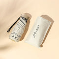 Custom 5-Fold Mini Umbrella 190T Material UV Printing Modern Minimalist Mobile Phone Size Manual Opening Travel Umbrellas