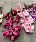 BH210313-27 LUCKYGOODS Wholesale Colorful Artificial Plant Flower bunch Cherry Blossom for Wedding Party Decoration