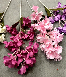 BH210313-27 LUCKYGOODS Wholesale Colorful Artificial Plant Flower bunch Cherry Blossom for Wedding Party Decoration