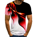 New Arrival Men's 100% Polyester Short Sleeve Regular Fit Printed Breathable Anti-Pilling Eco-Friendly T-Shirt