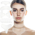 11pcs Reusable Silicone Wrinkle Removal Sticker Face Forehead Neck Eye Sticker Pad Anti Wrinkle Aging Skin Lifting Care Patch