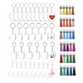 Keychain Blanks Clear Hexagon Rectangle Heart Round Circle Acrylic Blanks Multifunction Alloy Fashion Low Price Acrylic