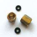 100pcs Printer Ink Tube Connector Ink Damper Copper Nut With O Ring 3x2mm 4x3mm for Sale