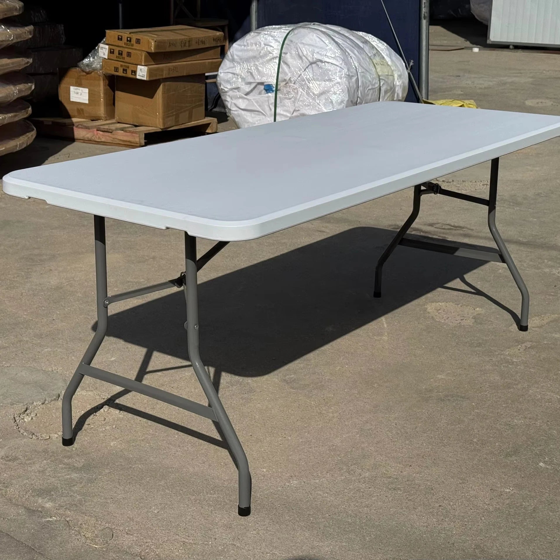 Wholesale Cheap Rectangular Plastic Folding Table for Wedding Banquet Tables and Chairs for Events