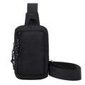 SG0375 Simple Black Mini Crossbody Bag for Men Portable Phone Shoulder Bags Custom logo