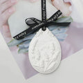 Handmade Porcelain Flower Scented Ceramic Hanging Car Wardrobe Aroma Plaster Air Freshener Home Fragrance Essential Oil Diffuser