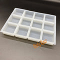 Early Riser New Silicone Mold for Soap Making Square 12 Bars Quadrate Silicon Soap Mould Soap Making Supplies Factory Price