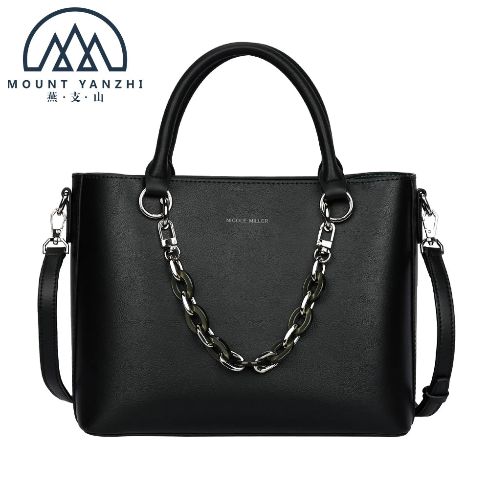 2025 Luxury Ladies Messenger Bag Custom Fashion Genuine Leather Tote Shoulder Bag Women Large Capacity Handbags