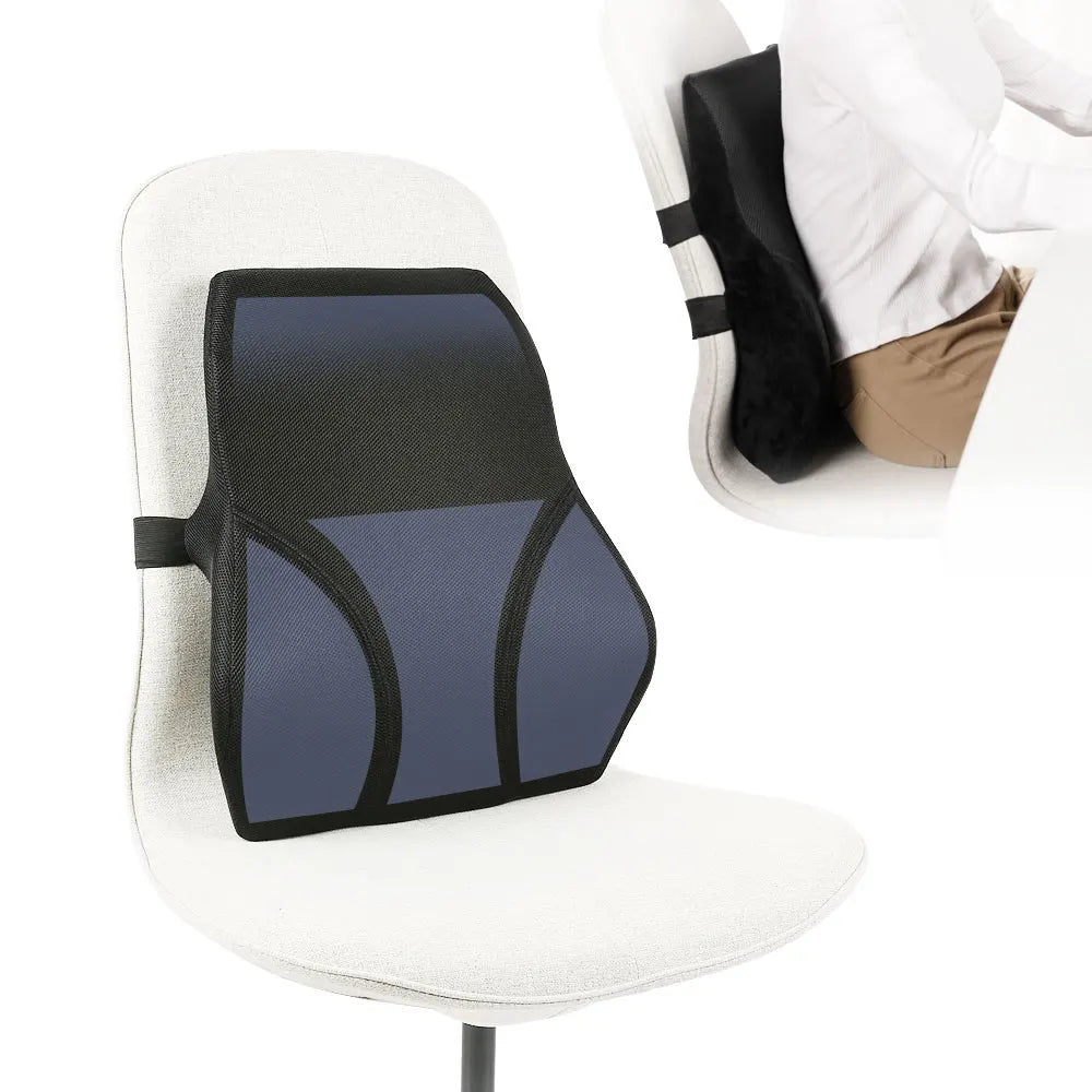 Car Lumbar Support Office Chair Low Back Pain Pillow Memory Foam Black Posture Correction Car Waist Back Support Cushion MegaBDM