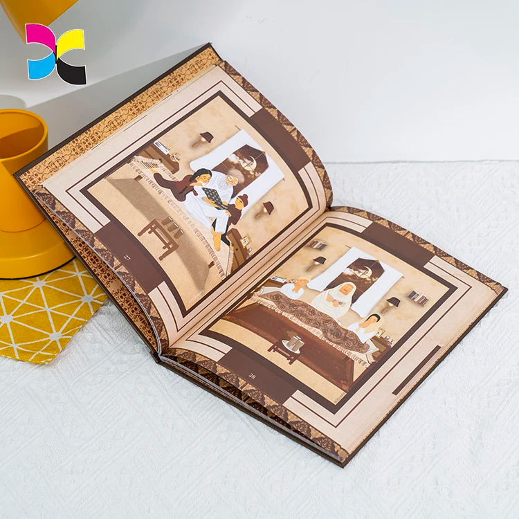 Custom Self-Publishing Book Hardcover Book Custom Linen Vow Books for Wedding
