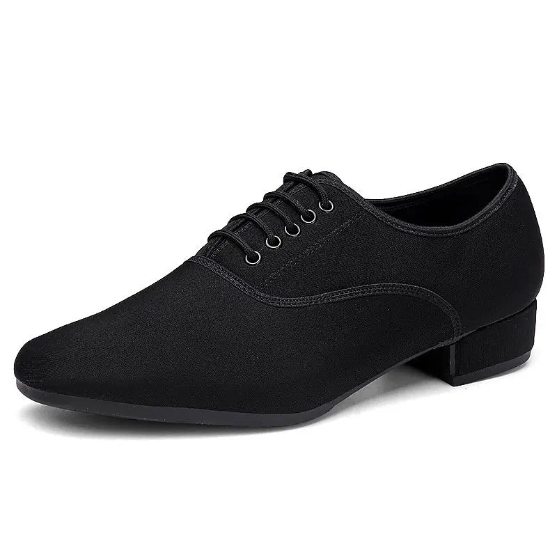 Men Comfortable Salsa Ballroom Latin Dance Shoes Sole Soft Faux Suede Upper Oxford Cloth