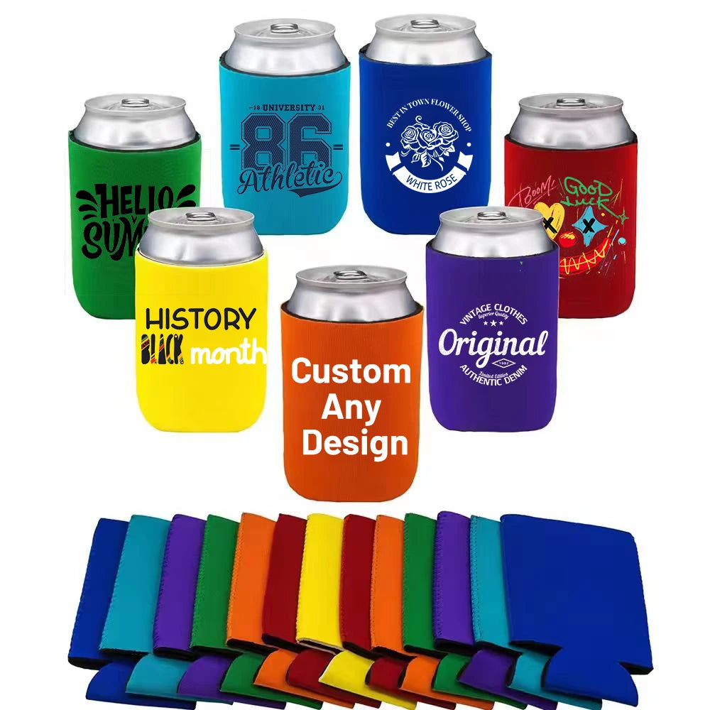 Oem Custom Design Coozy for Cans Bottle SleeveUniversal Beer Neoprene Insulated Can Cooler Sublimation