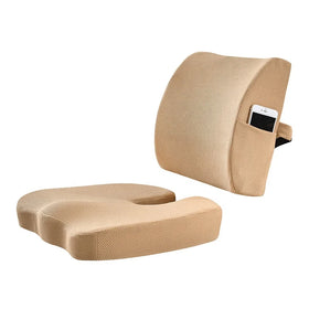 2023 Best-selling Quality Guaranteed Woven Memory Foam Seat Cushion Lumbar Back Massage Cushion Removable Cover Customizable