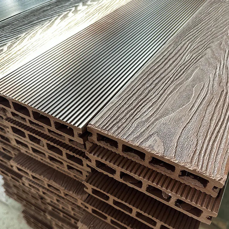 Wood Plastic Composite Co-extrusion Wpc Floor Decking Solid Wpc Deck