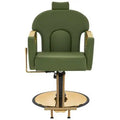 Green Reclining Salon Styling Chair Hair Salon