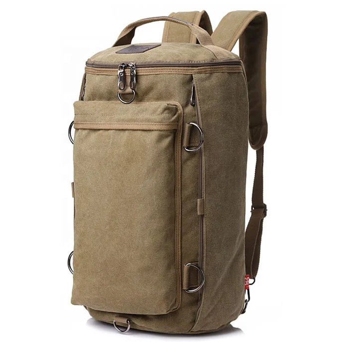 Men's Multi-functional Backpack Large Capacity Custom logo Handle Single Shoulder Hiking Travel Bag