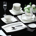 Ins Fashion  60 Pcs Simplicity Silver Romance Home Decor Dining Room Sets Porcelain  Dinnerware Sets