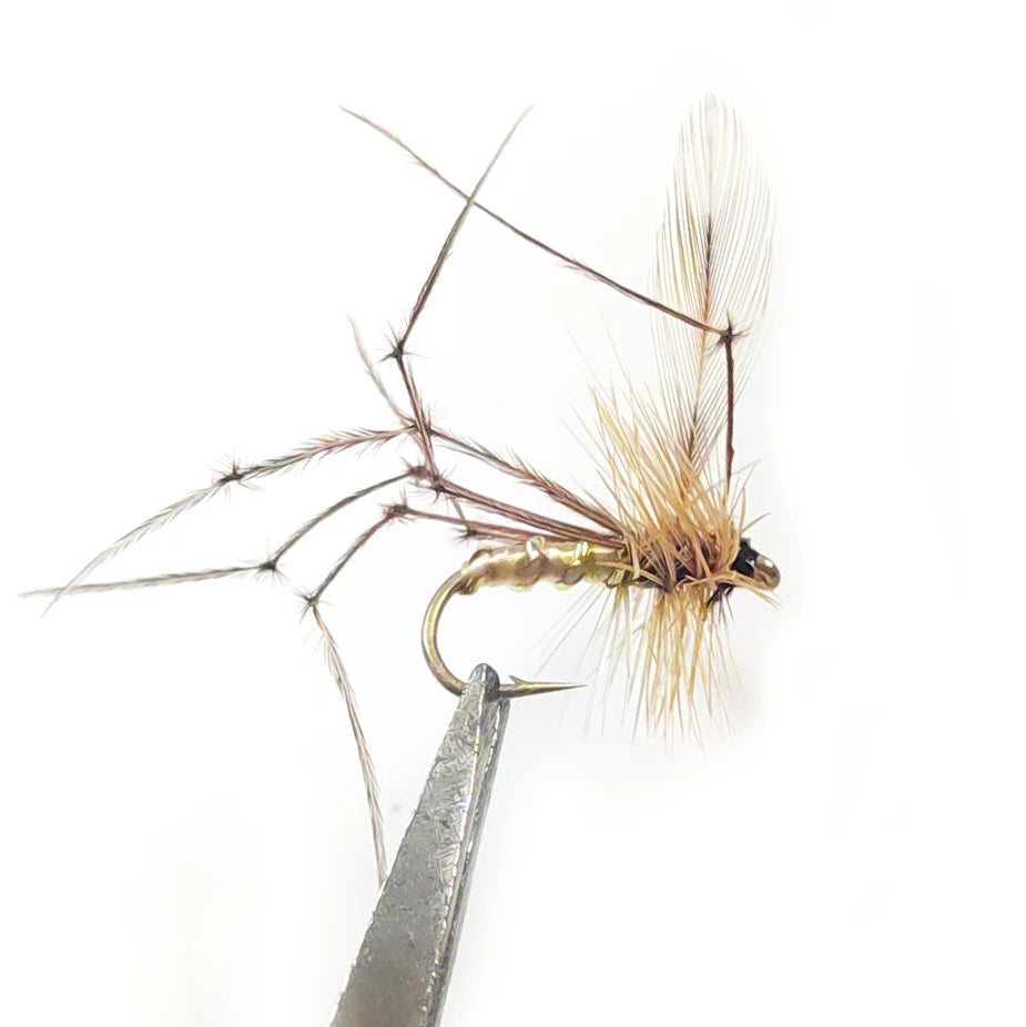 Professional Handmade Dry Flies Daddy Long #14 Hook Fly Fishing for Trout in River & Stream with ABS Materials