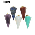 WT-P1803 Elegant Pretty Bohemia Style Pendant Tapered Gemstone Women Jewelry Accessories DIY Pendant Natural Gemstone Pendant
