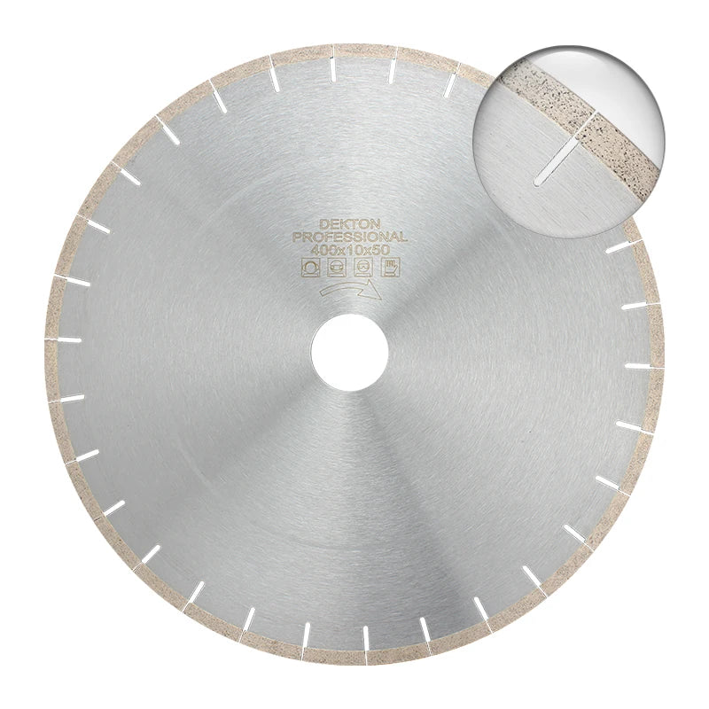 Guangjing Brand 400mm Segmented Diamond Saw Blade Tile Rock Slab Ceramic Laminate Cutting Blade Dekton Blade