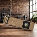 Premium Hemp Yoga Strap Custom Logo Fitness Equipment with Rectangular Buckle Durable Stretch Belt for Exercise Hot Sale