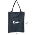 Factory Wholesale Custom Logo Eco Twill Black Denim Cotton Shopping Bag Promotional Advertising Printable Canvas Tote Bags