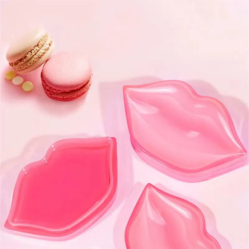 2023 Organic Lip Care Masks Wholesale Crystal Collagen Anti-Wrinkle Gel Patches with Vitamin C Sheet Crystal Lip Masks