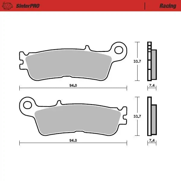 Moto Master FANTIC 125 XE 23 Front Racing Saddle Pads