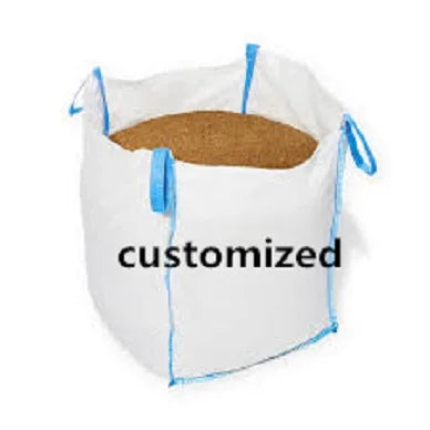 EGP Customized 1 Ton Food Grade PP Woven Jumbo Bulk FIBC Sack Sling Bag 1000kg 1500kg 2000kg Big Bag with Flat Bottom Open Top