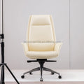 Jinbeixuan A09 Contemporary Synthetic Leather High Back Swivel Executive Office Chair Adjustable Height Aluminum Alloy Base Gas