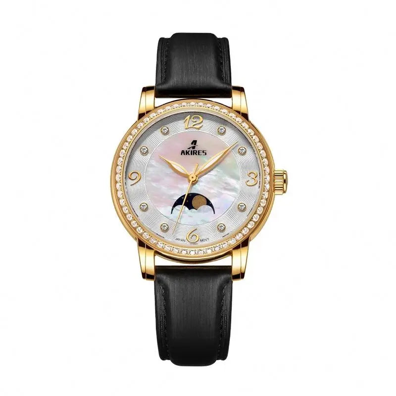Best Fashion Factory's Luxury Diamond Women's Quartz Watch Custom Ladies' Luxury Lady Bracelet 32mm Gold Custom Quartz Watch