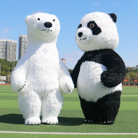2/2.6/3meter Inflatable Panda Mascot Costume Adult Panda Battery Inflatable Mascot Without Battery 12v