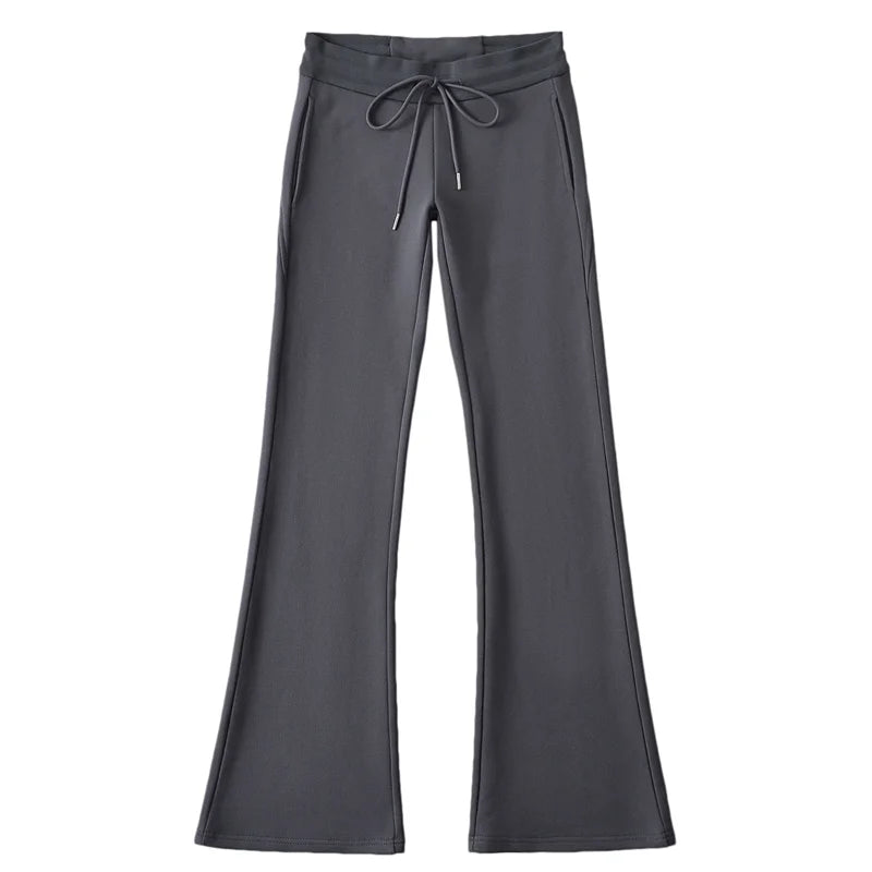 Flared Sweatpants Woman Gym Clothes New Design Fashion Clothes 2023 Women Fall Unisex Clothes Sexy Flare Sweat Pants Men