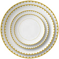 6.5-12 Inch Gold Rim Ceramic Dinner Plate New Bone China Pasta Tray Crockery White Porcelain Wedding Dinnerware Dish Dessert