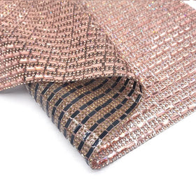 Iron on Crystal Glass Rhinestone Mesh Trimming Hot Fix Rhinestone Appliques for Clothingshoebag