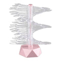 60pcs Clear Natural Nail Polish Display Practice Nail Tips Color Chart Palette With White Black Pink Green Gray Stand