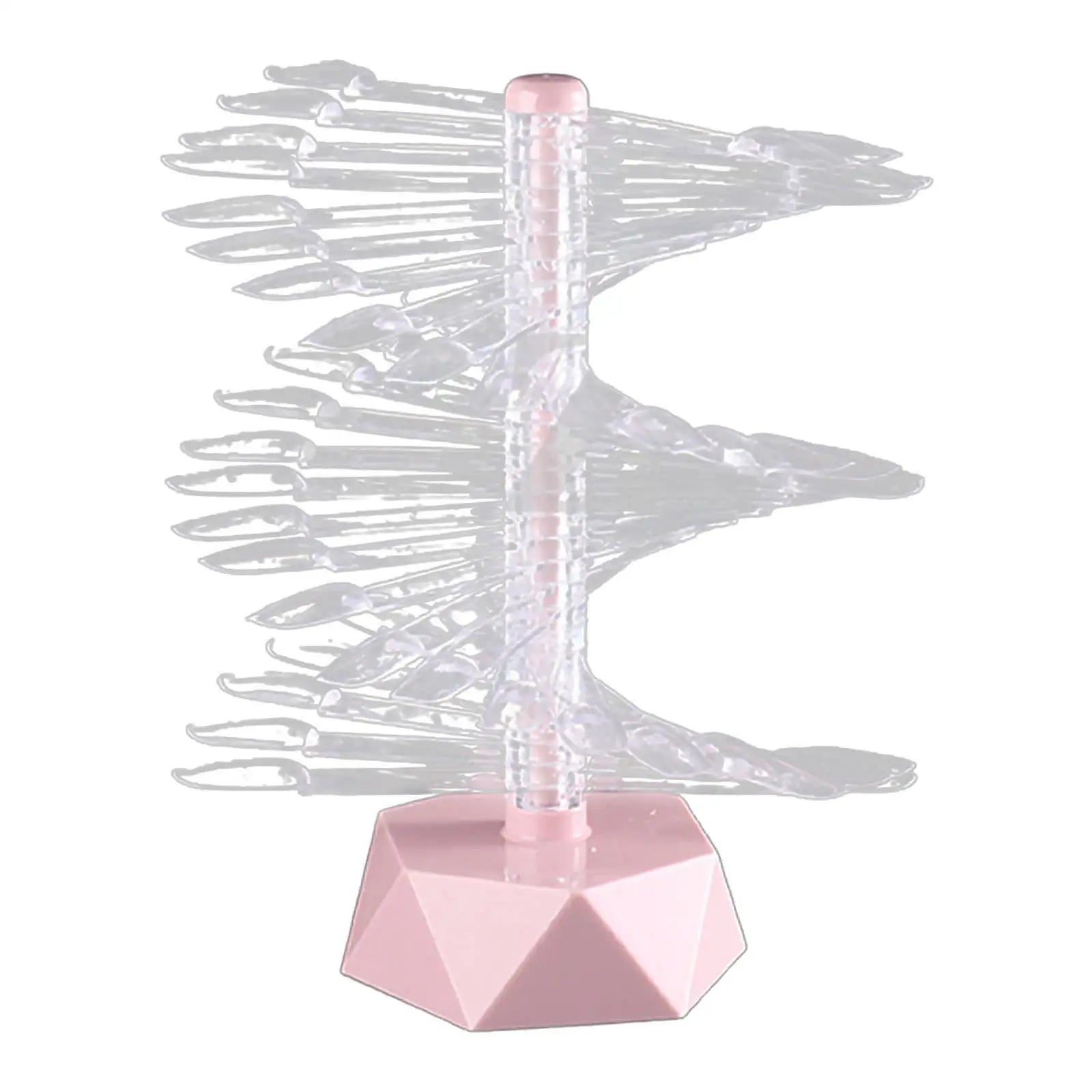 60pcs Clear Natural Nail Polish Display Practice Nail Tips Color Chart Palette With White Black Pink Green Gray Stand
